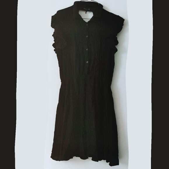 Cotton On Dresses & Skirts - COTTON ON Button Up Little Black Dress Keyhole XL